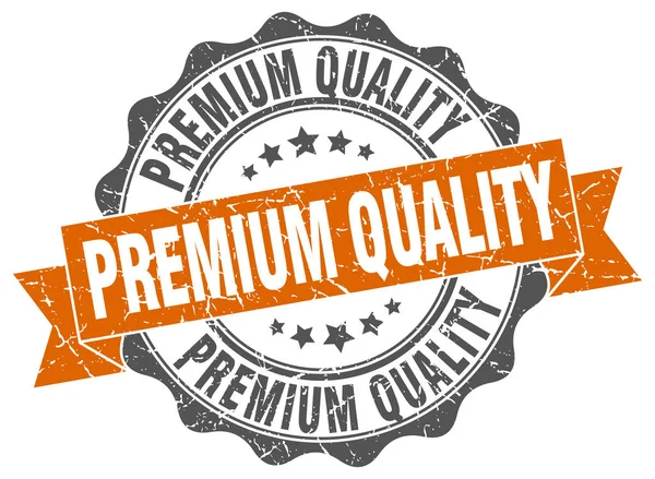 Sello de calidad premium. Firma. sello — Vector de stock