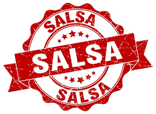 Timbre de salsa. signe. sceau — Image vectorielle
