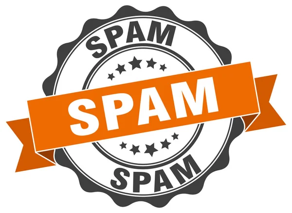 Timbre anti-spam. signe. sceau — Image vectorielle
