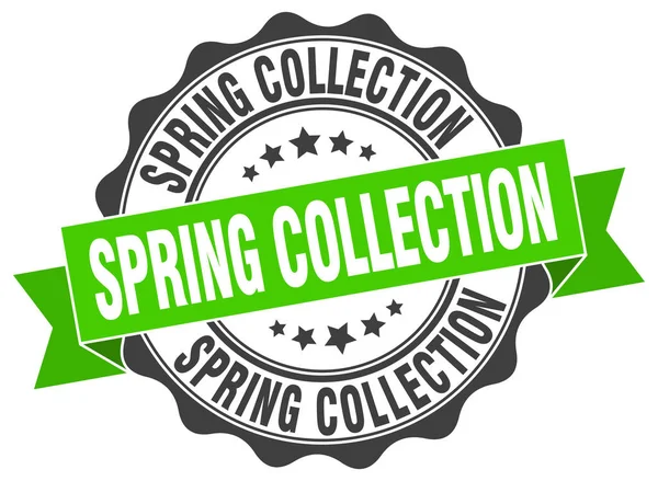 Timbro collezione primavera. Firma. sigillo — Vettoriale Stock