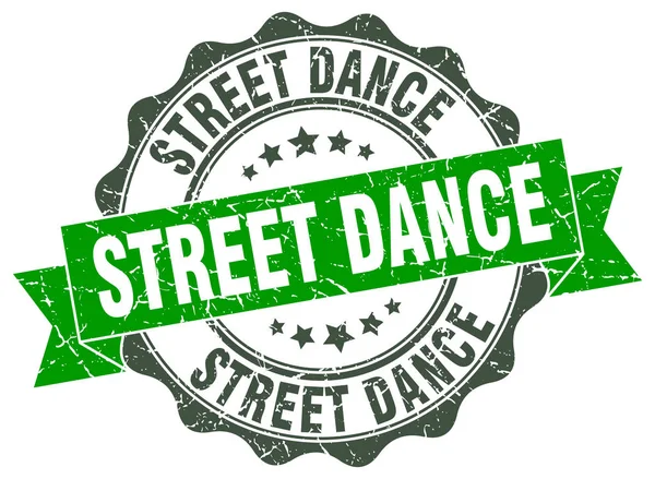 Street dance razítko. podepište. těsnění — Stockový vektor