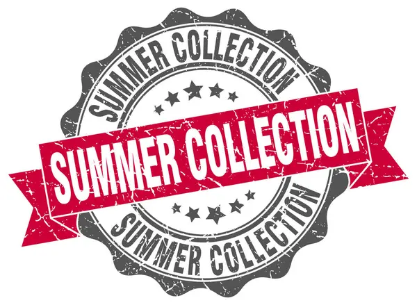 Sello de colección de verano. Firma. sello — Archivo Imágenes Vectoriales