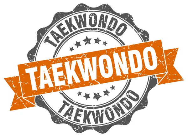 Pieczęć taekwondo. znak. uszczelnienia — Wektor stockowy