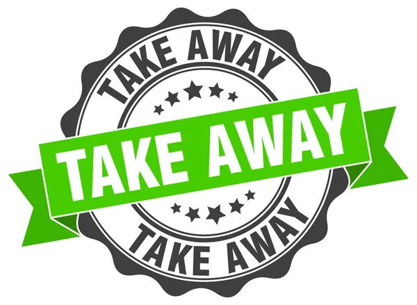 Take away stamp. sign. seal — Stock Vector