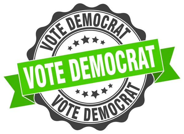 Голосувати за демократичну марку. знак. печатка — стоковий вектор