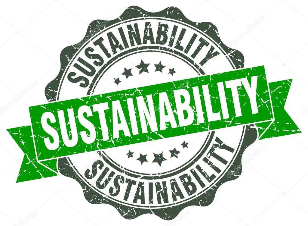sustainability stamp. sign. seal
