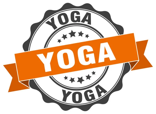 Sello de yoga. Firma. sello — Archivo Imágenes Vectoriales