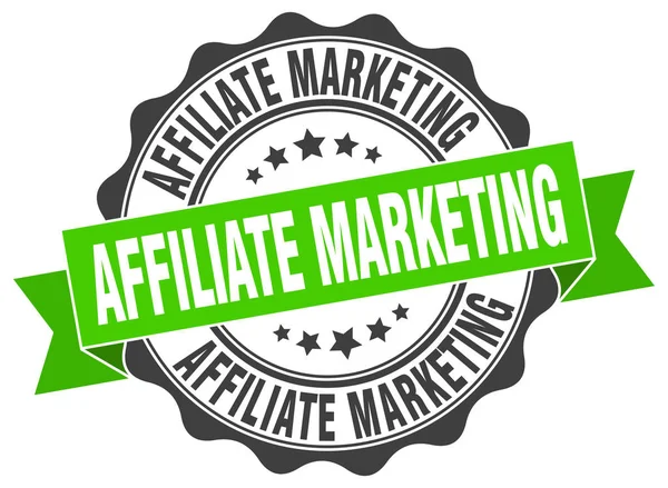 Timbro di marketing di affiliazione. Firma. sigillo — Vettoriale Stock