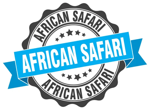 Timbro safari africano. Firma. sigillo — Vettoriale Stock