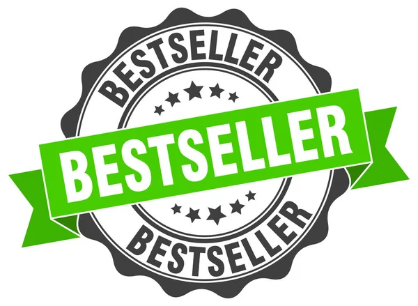 Selo de best-seller. Assine. selo — Vetor de Stock