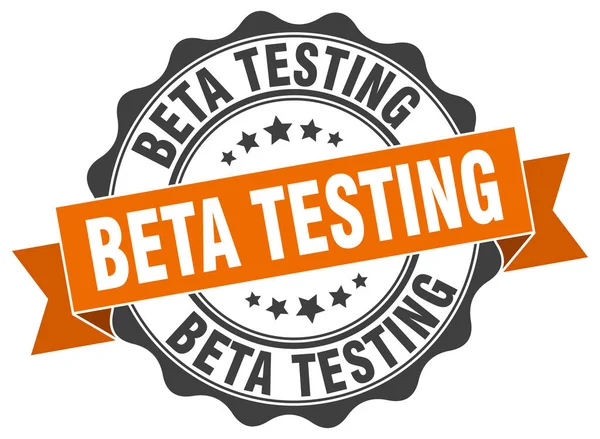 Beta test damgası. imzala. mühür — Stok Vektör