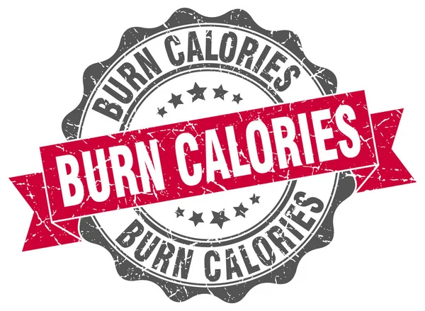 Kalorien verbrennen. Zeichen. Siegel — Stockvektor
