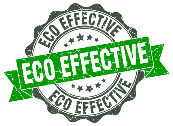 Eco skuteczne stempel. znak. uszczelnienia — Wektor stockowy
