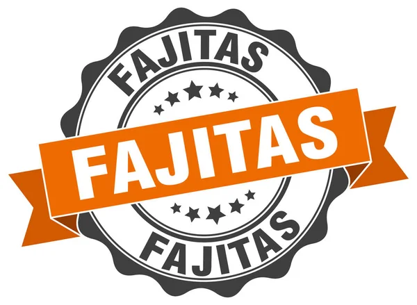 Stempel fajitas. tanda tangan. segel - Stok Vektor