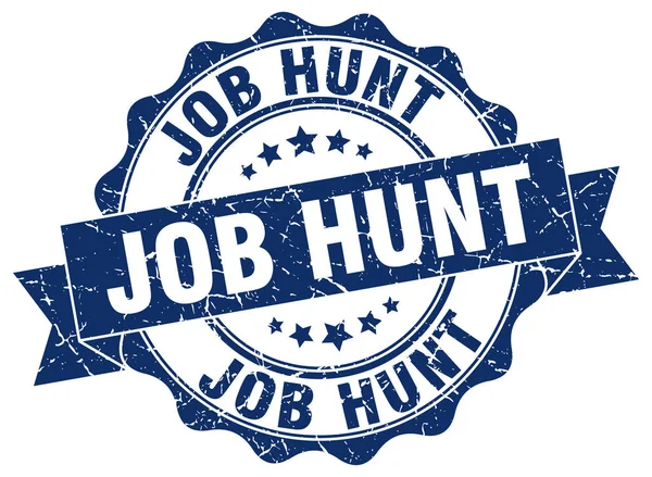 Job hunt stamp. sign. seal — Stock Vector