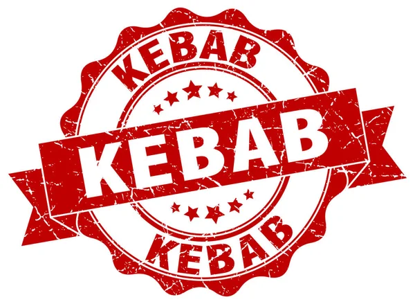 Timbre de kebab. signe. sceau — Image vectorielle