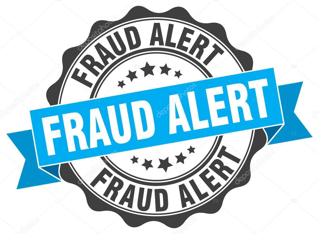fraud alert stamp. sign. seal