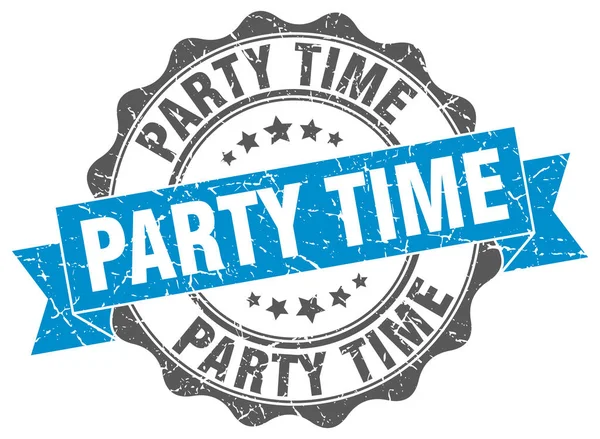 Party time stamp. sign. seal — Stock Vector