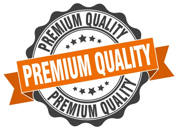 Sello de calidad premium. Firma. sello — Vector de stock