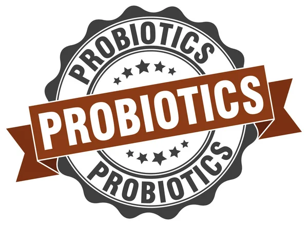 Pieczęć probiotyki. znak. uszczelnienia — Wektor stockowy