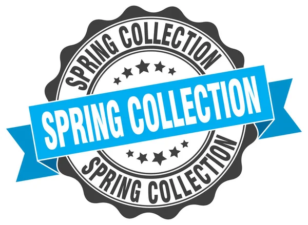 Timbre collection printemps. signe. sceau — Image vectorielle