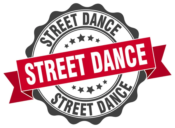 Timbro della street dance. Firma. sigillo — Vettoriale Stock