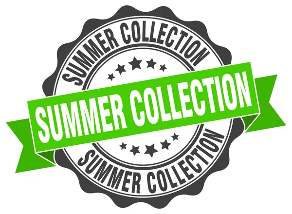 Sello de colección de verano. Firma. sello — Archivo Imágenes Vectoriales