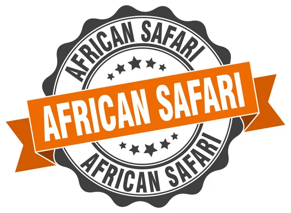 Sello de safari africano. Firma. sello — Archivo Imágenes Vectoriales
