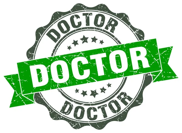 Sello médico. Firma. sello — Vector de stock