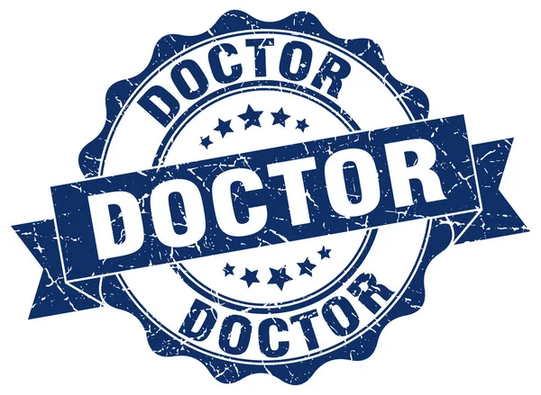 Sello médico. Firma. sello — Vector de stock