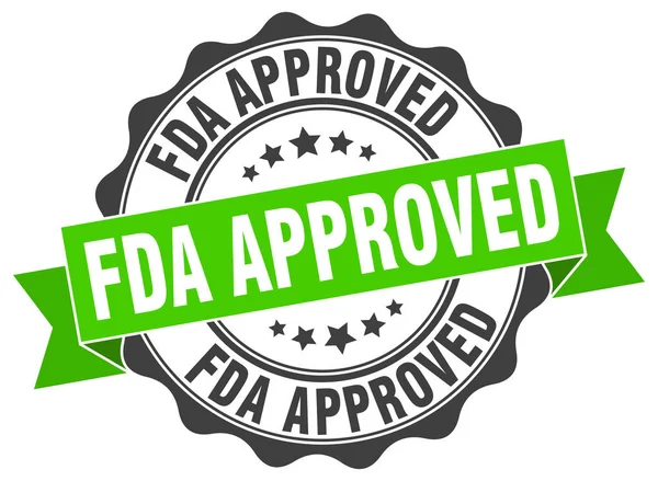FDA schválil razítko. podepište. těsnění — Stockový vektor