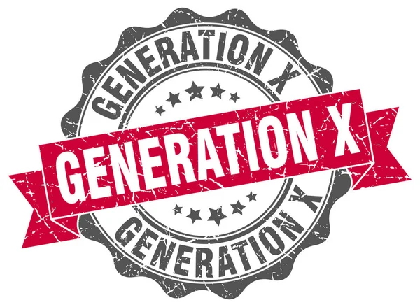 Generation x stämpel. Logga. Seal — Stock vektor
