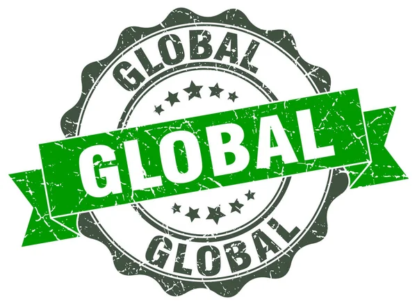 Глобальна марка. знак. печатка — стоковий вектор