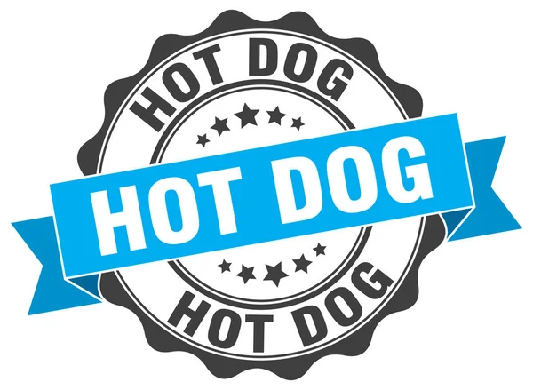 Timbre de hot dog. signe. sceau — Image vectorielle