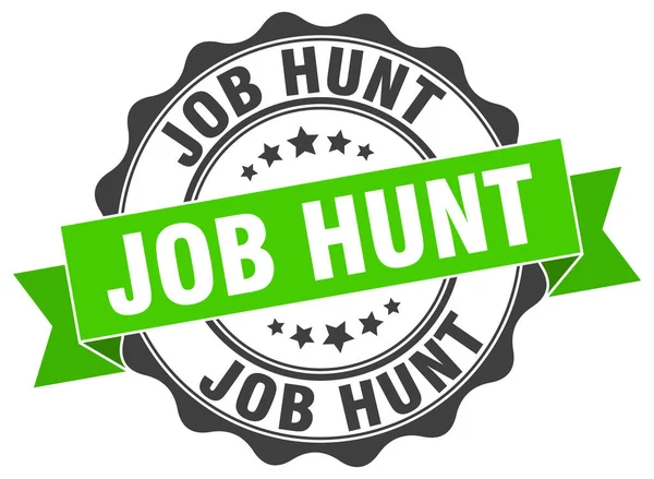 Job hunt stamp. sign. seal — Stock Vector
