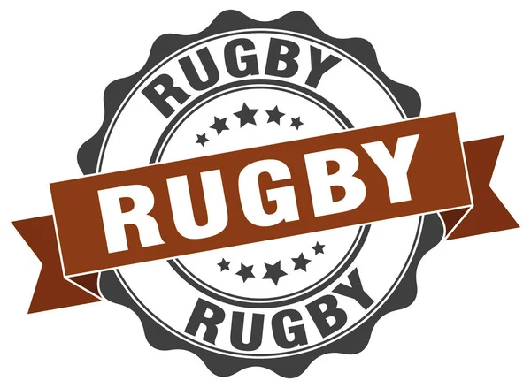 Pieczęć rugby. znak. uszczelnienia — Wektor stockowy