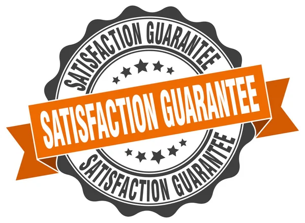 Satisfaction guarantee stamp. sign. seal — Stock Vector