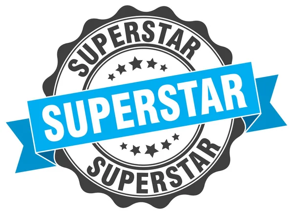 Pieczęć Superstar. znak. uszczelnienia — Wektor stockowy