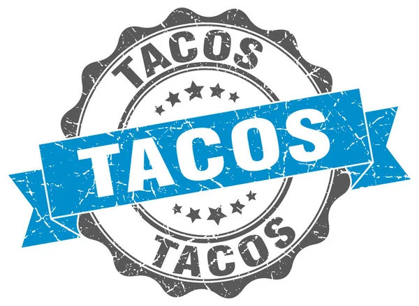 Sello de tacos. Firma. sello — Vector de stock