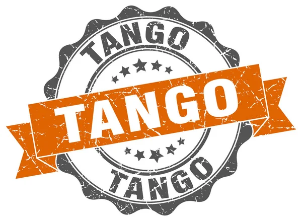 Timbre tango. signe. sceau — Image vectorielle