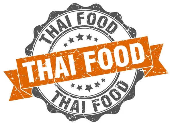 Sello de comida tailandesa. Firma. sello — Archivo Imágenes Vectoriales