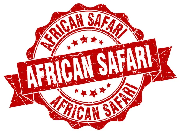 Sello de safari africano. Firma. sello — Archivo Imágenes Vectoriales