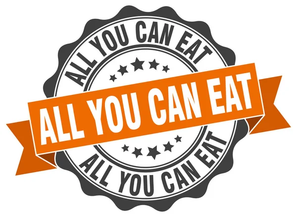 All you can eat stamp. sign. seal — Stockvector