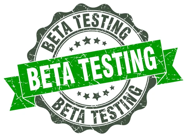 Beta-testen stempel. teken. Seal — Stockvector