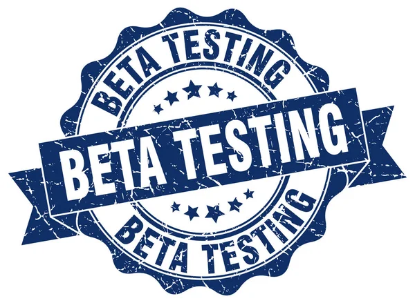 Beta-testen stempel. teken. Seal — Stockvector