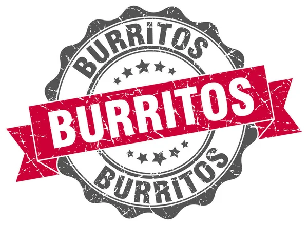 Sello de burritos. Firma. sello — Archivo Imágenes Vectoriales