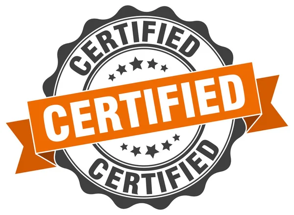 Сертифікована марка. знак. печатка — стоковий вектор