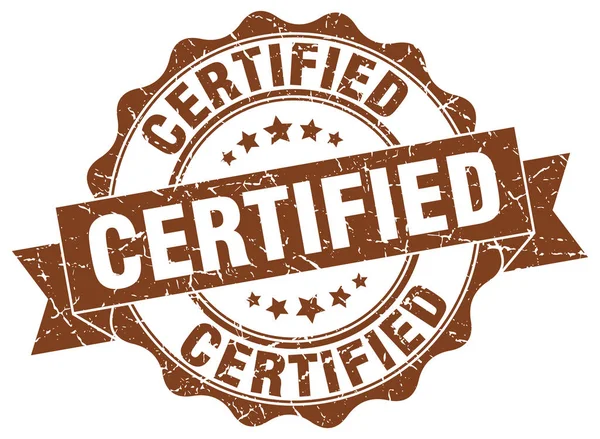 Сертифікована марка. знак. печатка — стоковий вектор