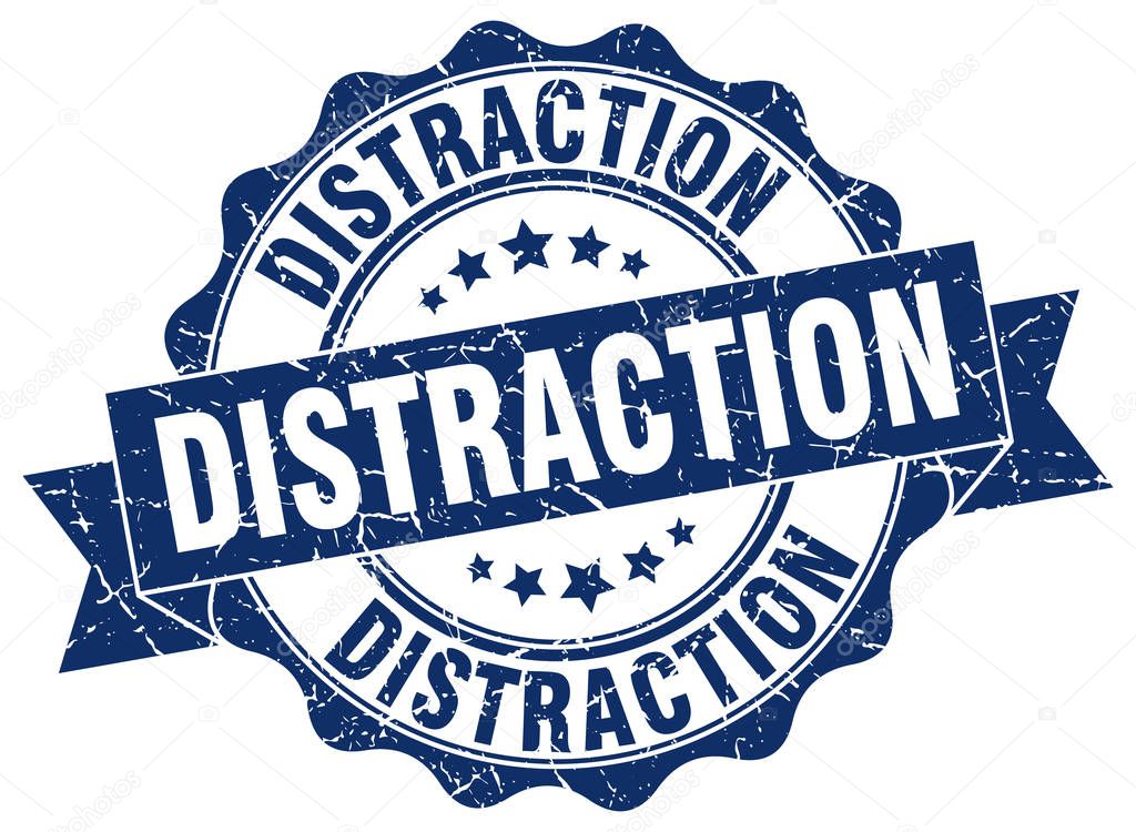 distraction stamp. sign. seal