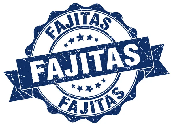 Sello fajitas. Firma. sello — Vector de stock